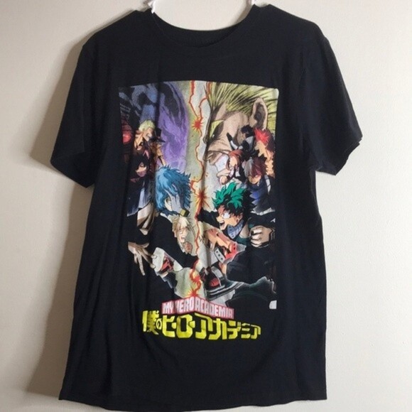 My Hero Academia Anime Short Sleeve Graphic Tee T-Shirt size large - Picture 1 of 9